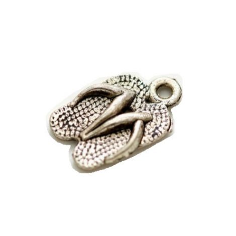 Zawieszka metalowa Charms ScrapBerry's Klapki, 16mm
